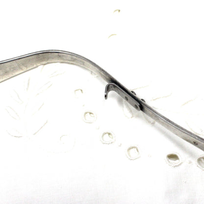 Serving Spoon, Mustard / Condiment Spoon, Curved with Hook, Silver Plate, Vintage