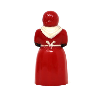 Paprika Shaker, Aunt Jemima Black Americana Figural Plastic, F&F Mold & Die Works, USA, Vintage 1949–1950s - No Shaker