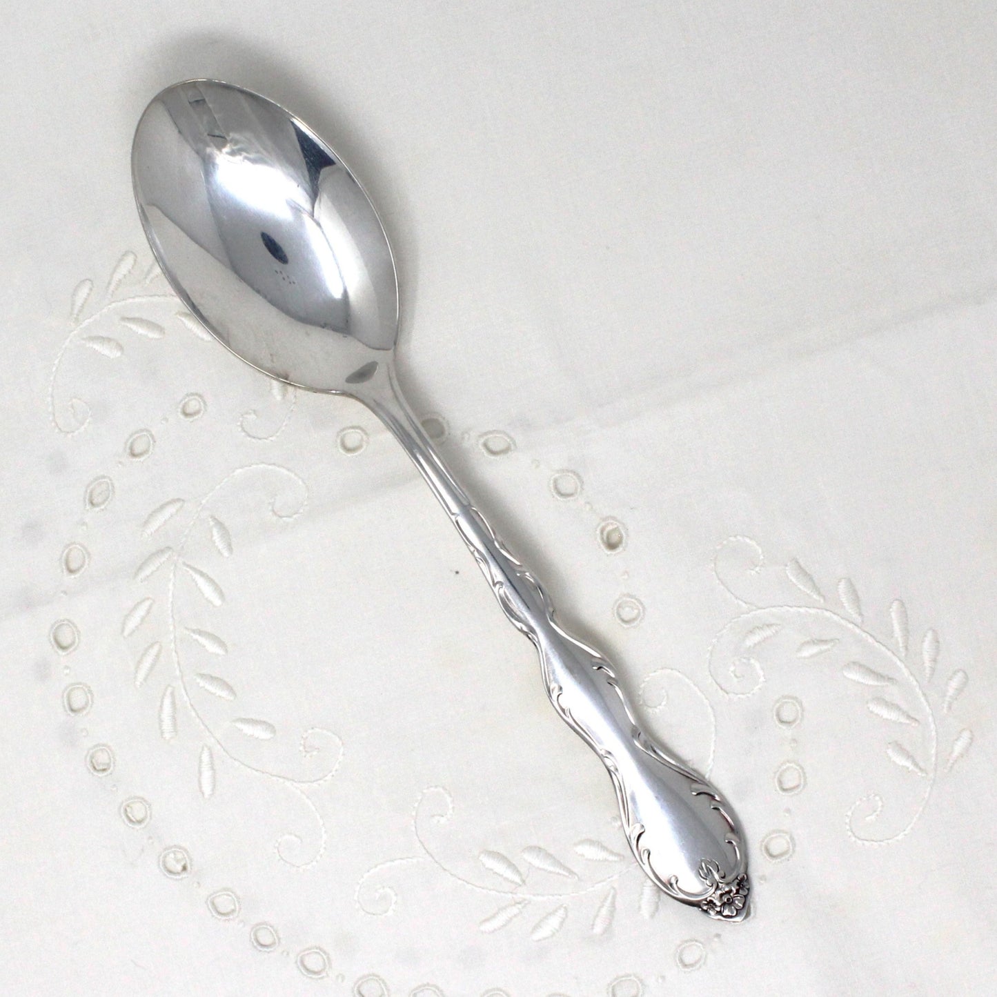 Serving Spoon, Wm Rogers, Silverplate, Camelot, Vintage 1964