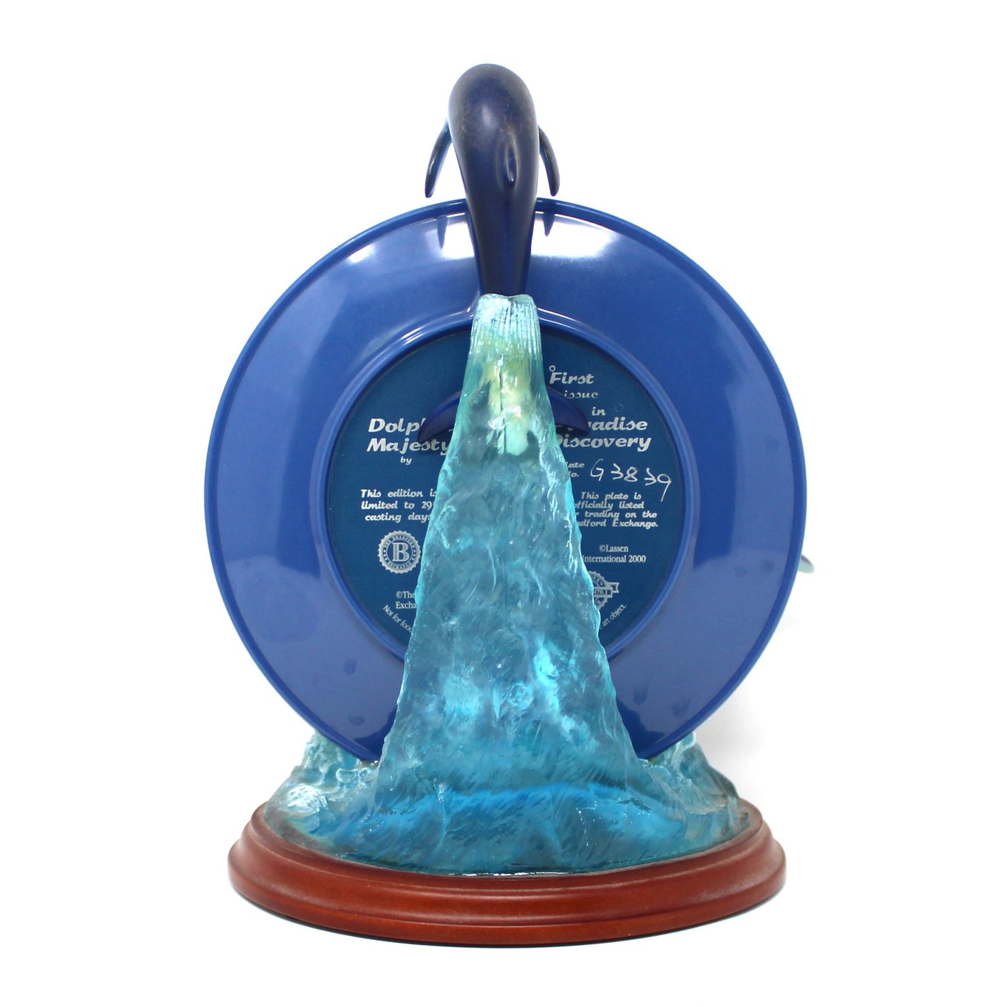 Figurine, Dolphin Majesty, Christian Riese Lassen, Paradise Discovery 1st Issue, Bradford Exchange, Vintage 2000