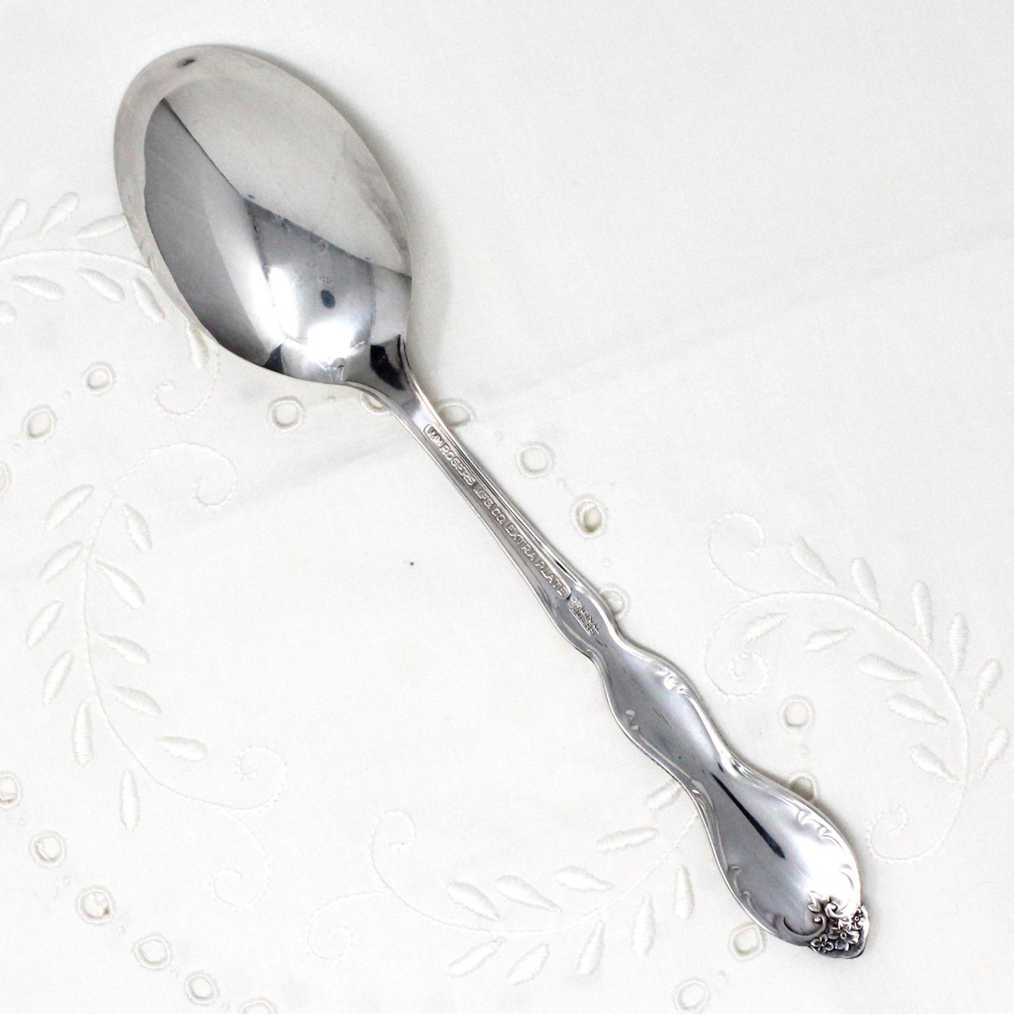 Serving Spoon, Wm Rogers, Silverplate, Camelot, Vintage 1964