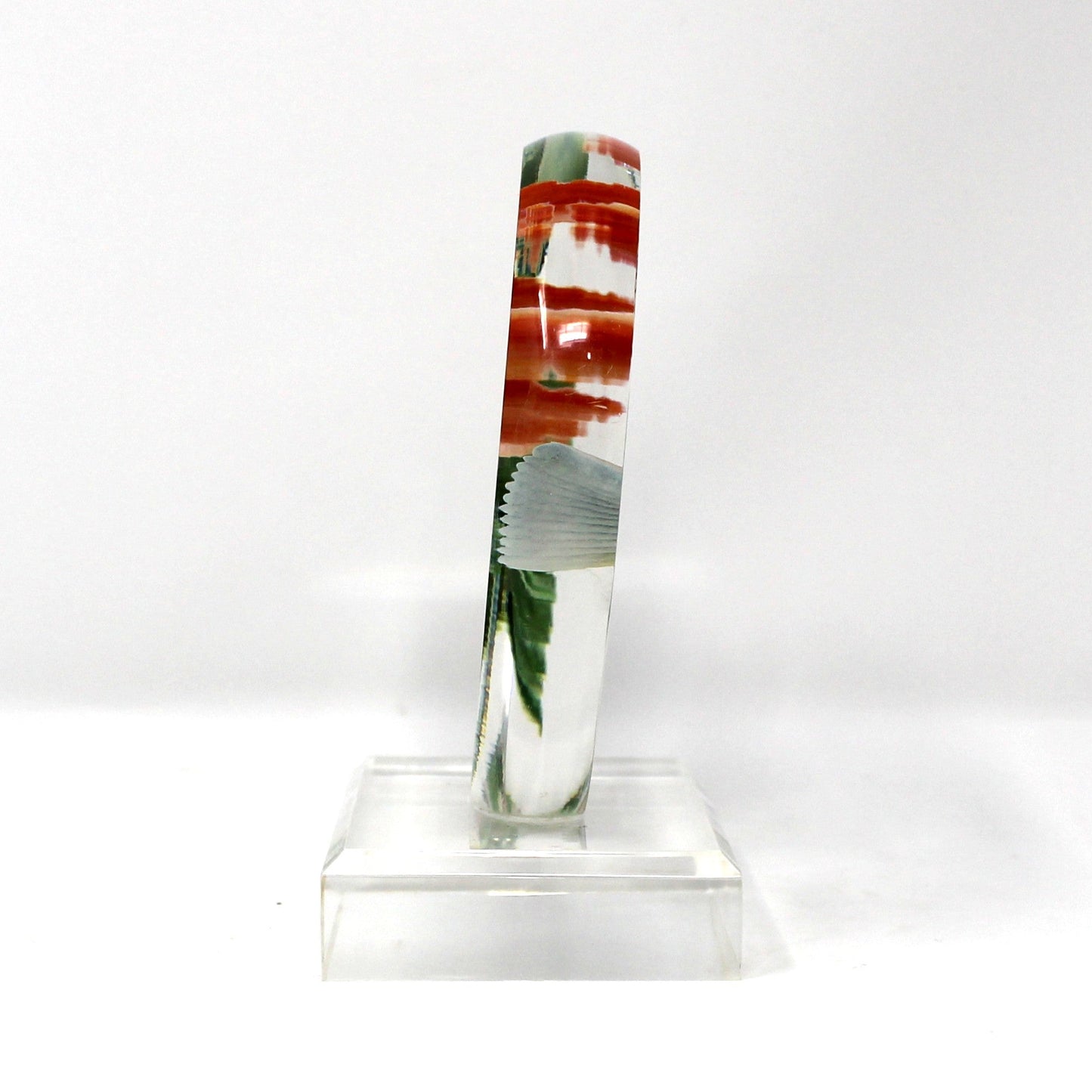 Sculpture, Carved Acrylic, Flight of the Hummingbird, Princeton Gallery, Vintage 1980s