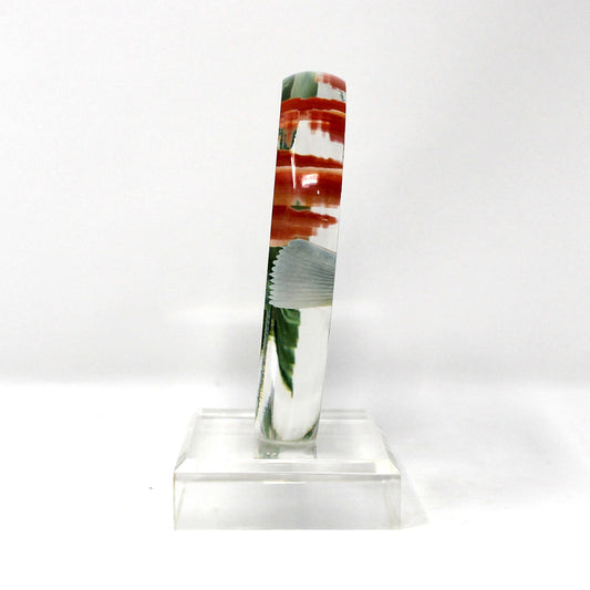 Sculpture, Carved Acrylic, Flight of the Hummingbird, Princeton Gallery, Vintage 1980s