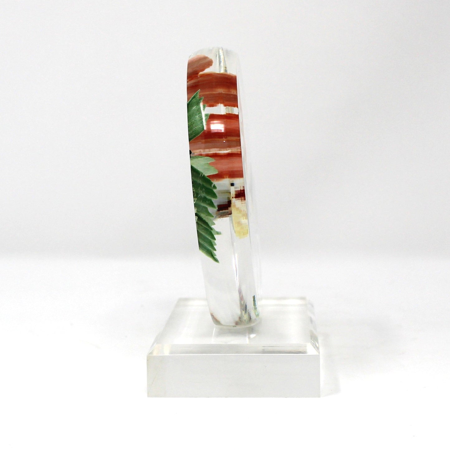 Sculpture, Carved Acrylic, Flight of the Hummingbird, Princeton Gallery, Vintage 1980s
