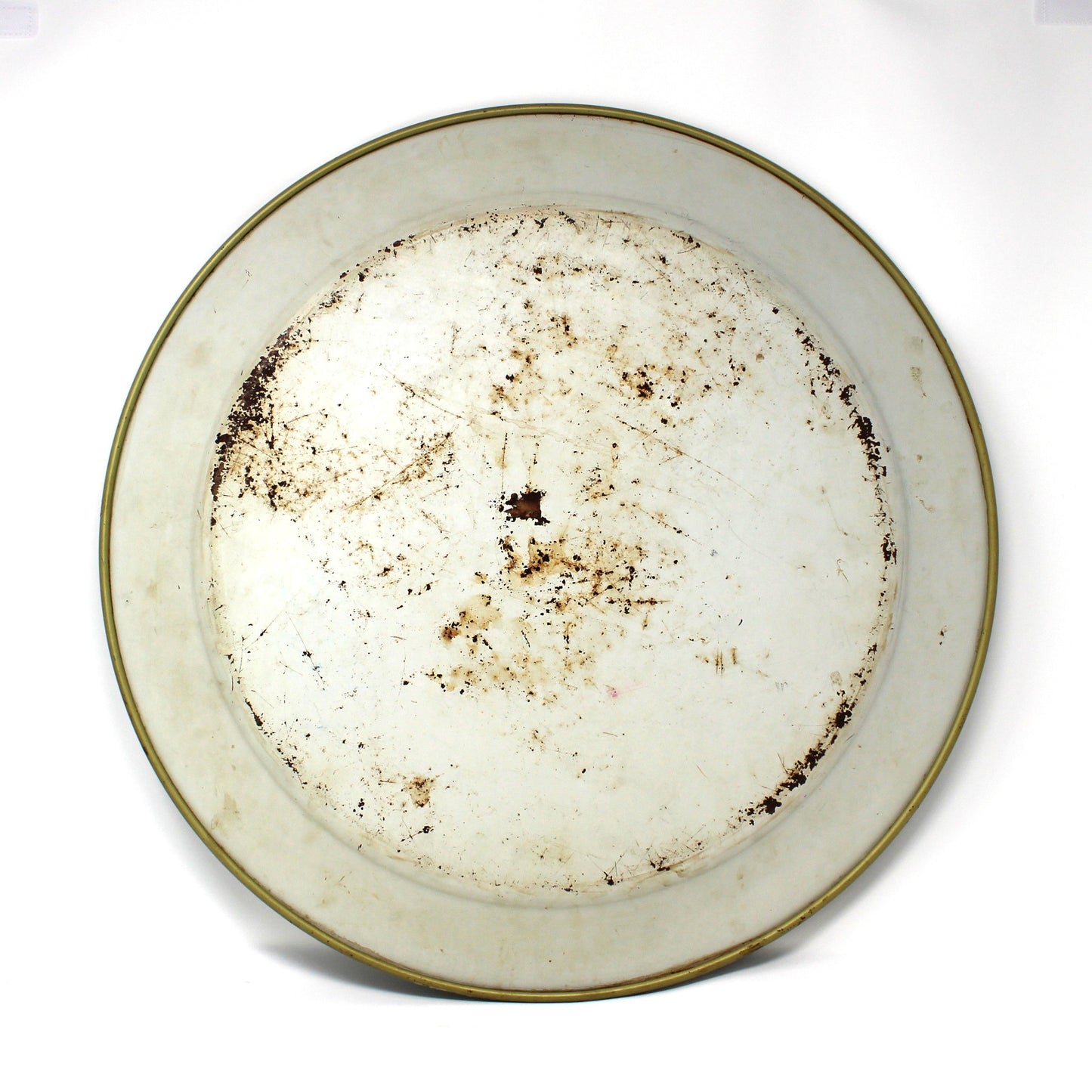 Tray, Let's Kaffee Klatsch, Lithographed Metal, 19" Round, Vintage, USA, AAW, 1950s