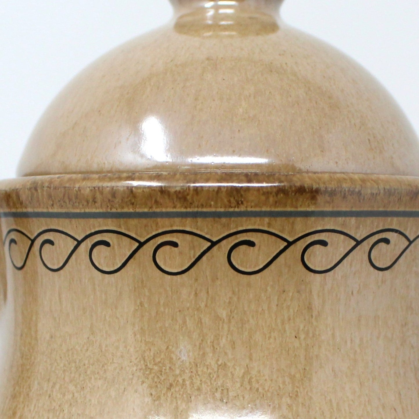 Coffee Pot, Winterling, Brown with Daisies, Hand Painted, W. Germany, Vintage