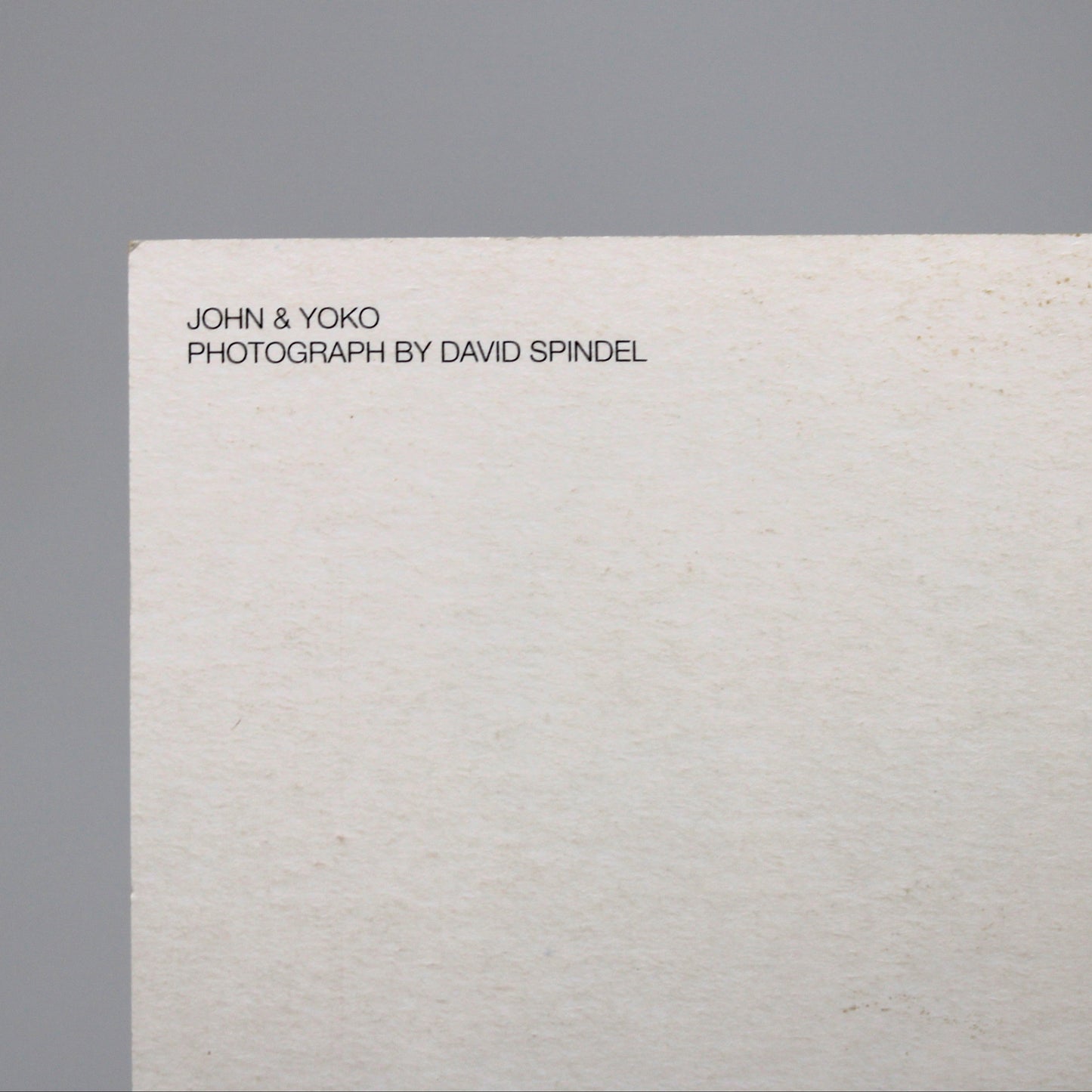 John Lennon & Yoko Ono Postcard, Vintage 1985 Unused, David Spindel Photo, American Postcard, Ephemera