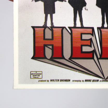 Beatles Postcard, Vintage 1970s Unused, HELP! Film Poster Reproduction, England, Ephemera