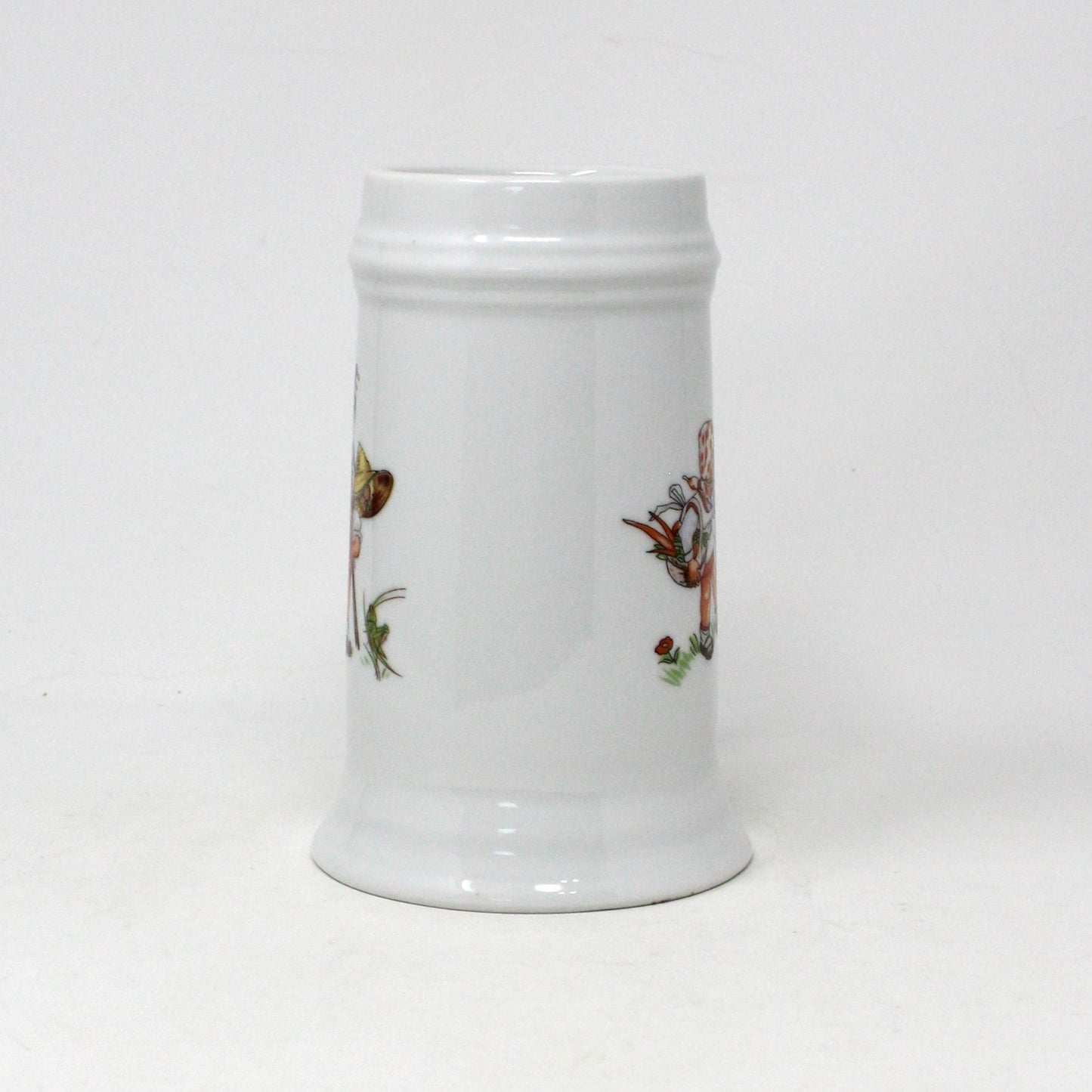 Beer Mug, Gerold Porzellan, Umbrella Girl Harvest, West Germany Porcelain, Vintage