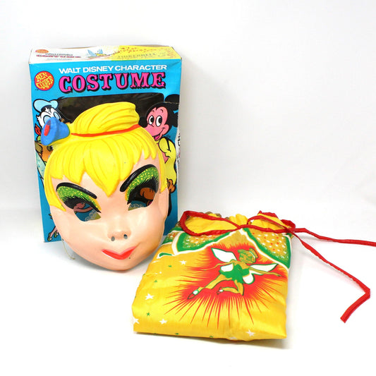 Costume with Mask, Ben Cooper, Walt Disney TinkerBell from Peter Pan, in Original Box, Vintage, SOLD