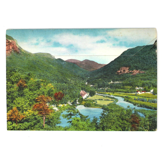 Souvenir Photo Book, Hickory Nut Gorge NC, Vintage 1930s, Unused Linen Accordion-Fold, Ephemera