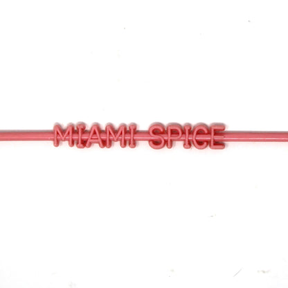 Swizzle Stick Drink Stirrer, Captain Morgan Miami Spice, Pink Flamingo Cutout, Vintage 1980s