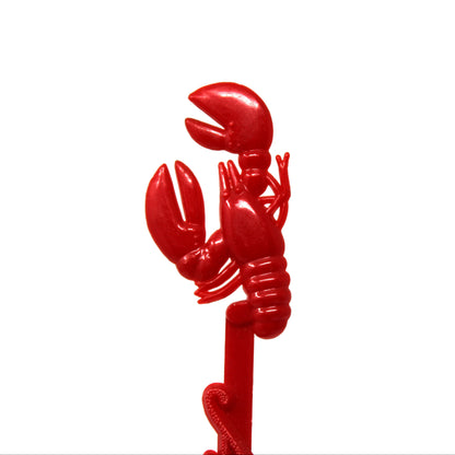 red lobster on vintage swizzle stick