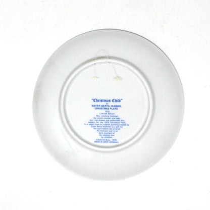 Decorative Plate, Schmid Brothers, Christmas Plate Hummel 1975, Collector Series, in Box, Vintage