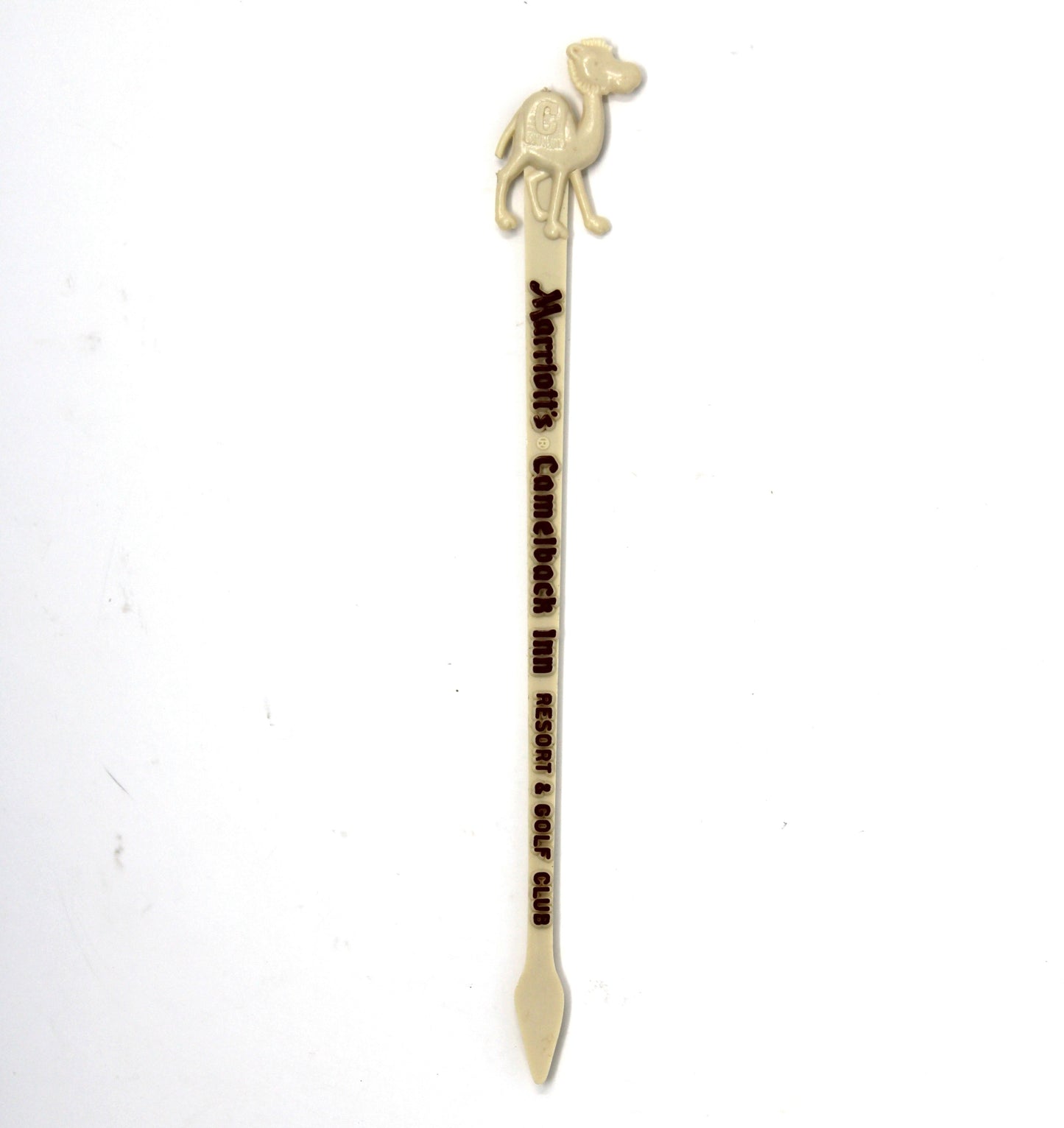 Swizzle Stick Drink Stirrer, Marriott's Camelback Inn Scottsdale, Cartoon Camel, Vintage 1970s