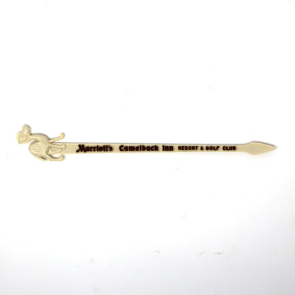 Swizzle Stick Drink Stirrer, Marriott's Camelback Inn Scottsdale, Cartoon Camel, Vintage 1970s