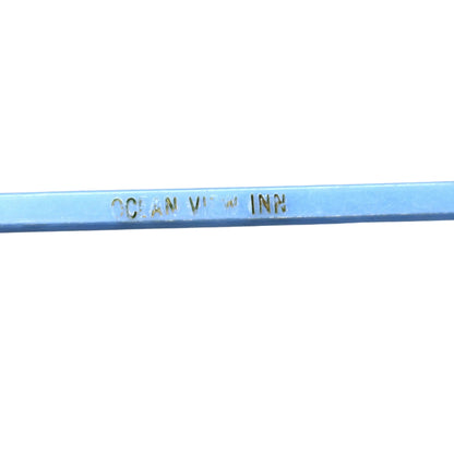 Swizzle Stick Drink Stirrer, Ocean View Inn, Light Blue Flatback Rooster, Vintage 1960s