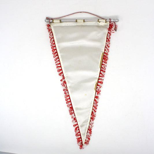 Pennant, England, Flag and Royal Arms Shield Silk Pennant with Fringe, Margi-Madrid Spain Collectible, Vintage 14", SOLD
