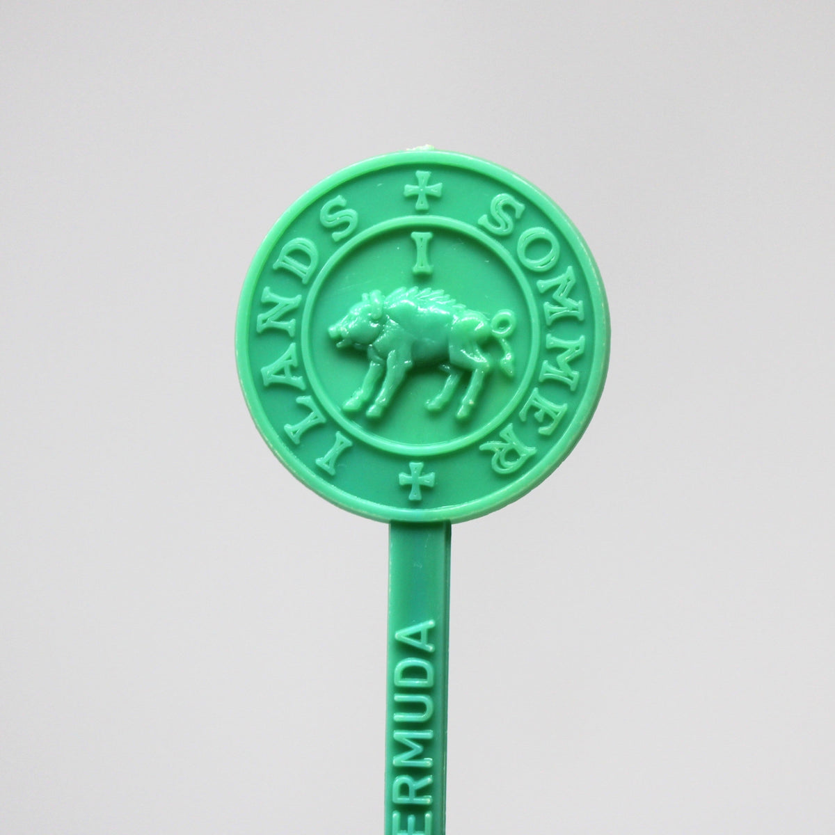 Swizzle Stick Drink Stirrer, The Hog Penny Hamilton Bermuda, Hogge Money Coin Pig, Vintage 1960s