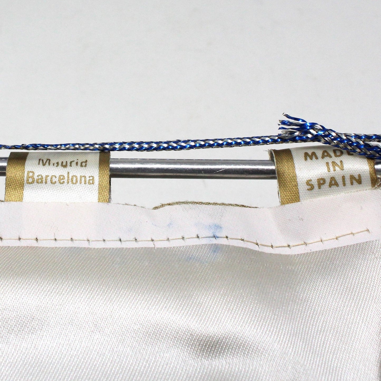 Pennant, London England Souvenir Silk Pennant with Fringe, Margi-Madrid Spain Collectible, Vintage 14", SOLD
