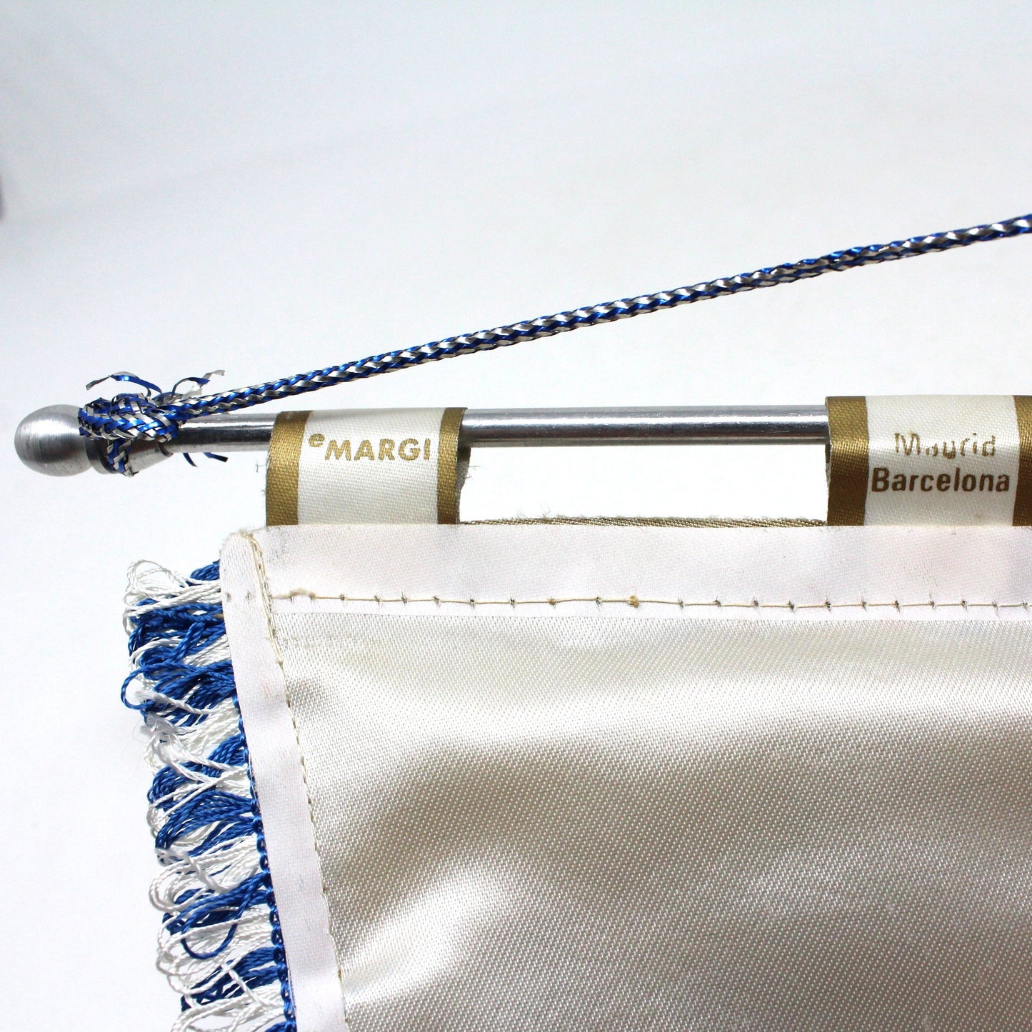Pennant, London England Souvenir Silk Pennant with Fringe, Margi-Madrid Spain Collectible, Vintage 14", SOLD