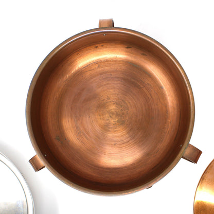 Chafing Dish, Ernest Sohn Copper Warmer with Stand & Burner, Mid-Century