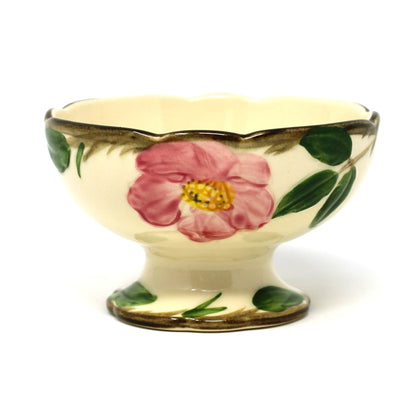 Dessert / Pudding Cups, Franciscan, Desert Rose, Pedestal Sherbets, USA, Set of 3, Vintage 1950s
