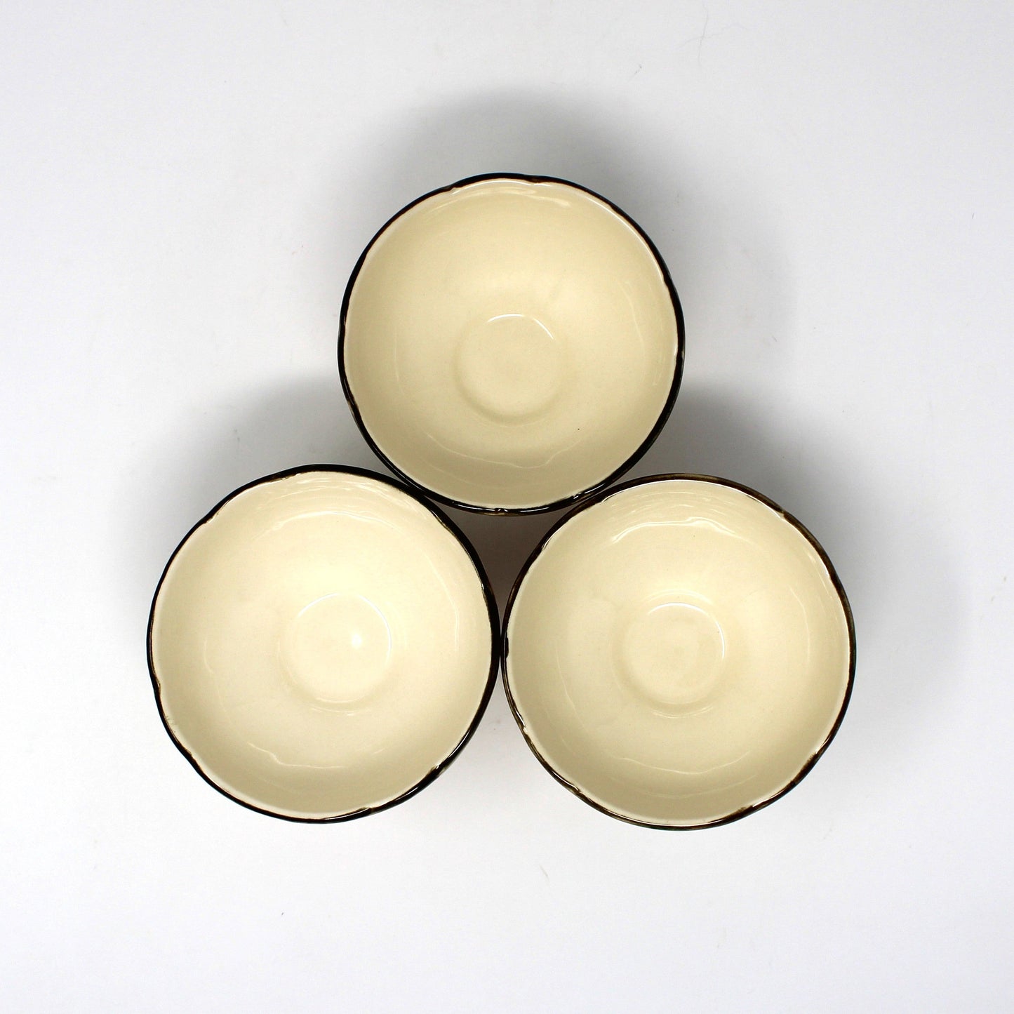 Dessert / Pudding Cups, Franciscan, Desert Rose, Pedestal Sherbets, USA, Set of 3, Vintage 1950s