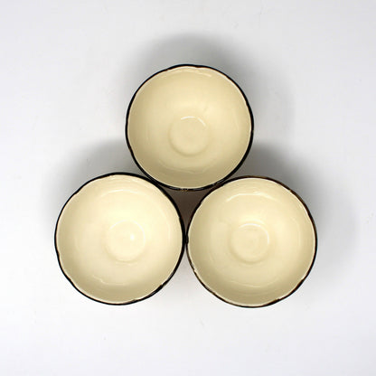 Dessert / Pudding Cups, Franciscan, Desert Rose, Pedestal Sherbets, USA, Set of 3, Vintage 1950s