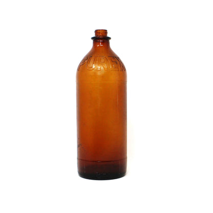 Collectible Bottle, Purex, Duraglas Brown Glass, Huntington WV, Vintage