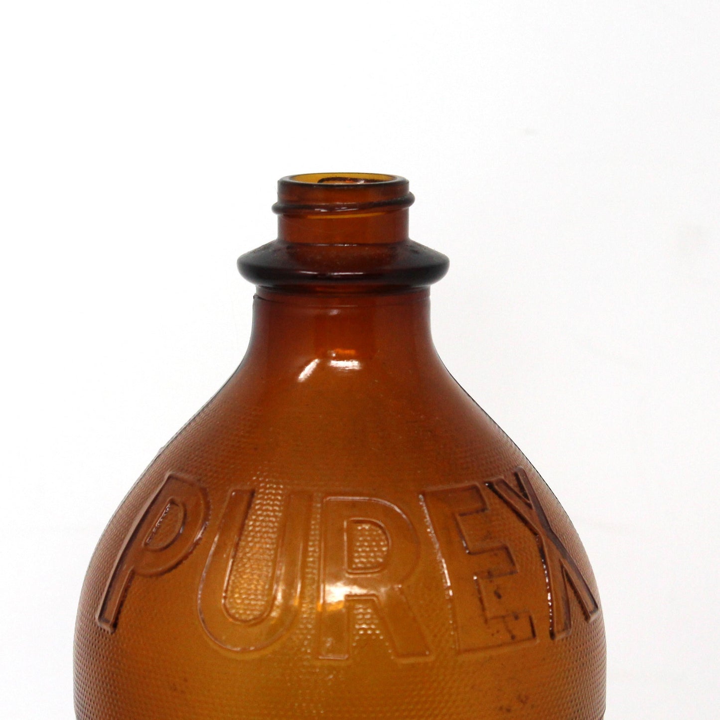 Collectible Bottle, Purex, Duraglas Brown Glass, Huntington WV, Vintage