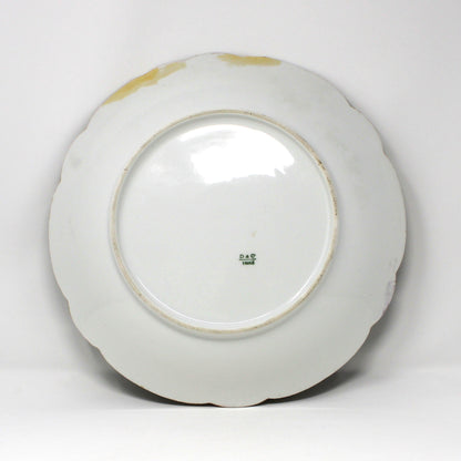 Decorative Plate: D&C Delinieres & Co, Hand Painted Limoges France Porcelain, Antique 1894
