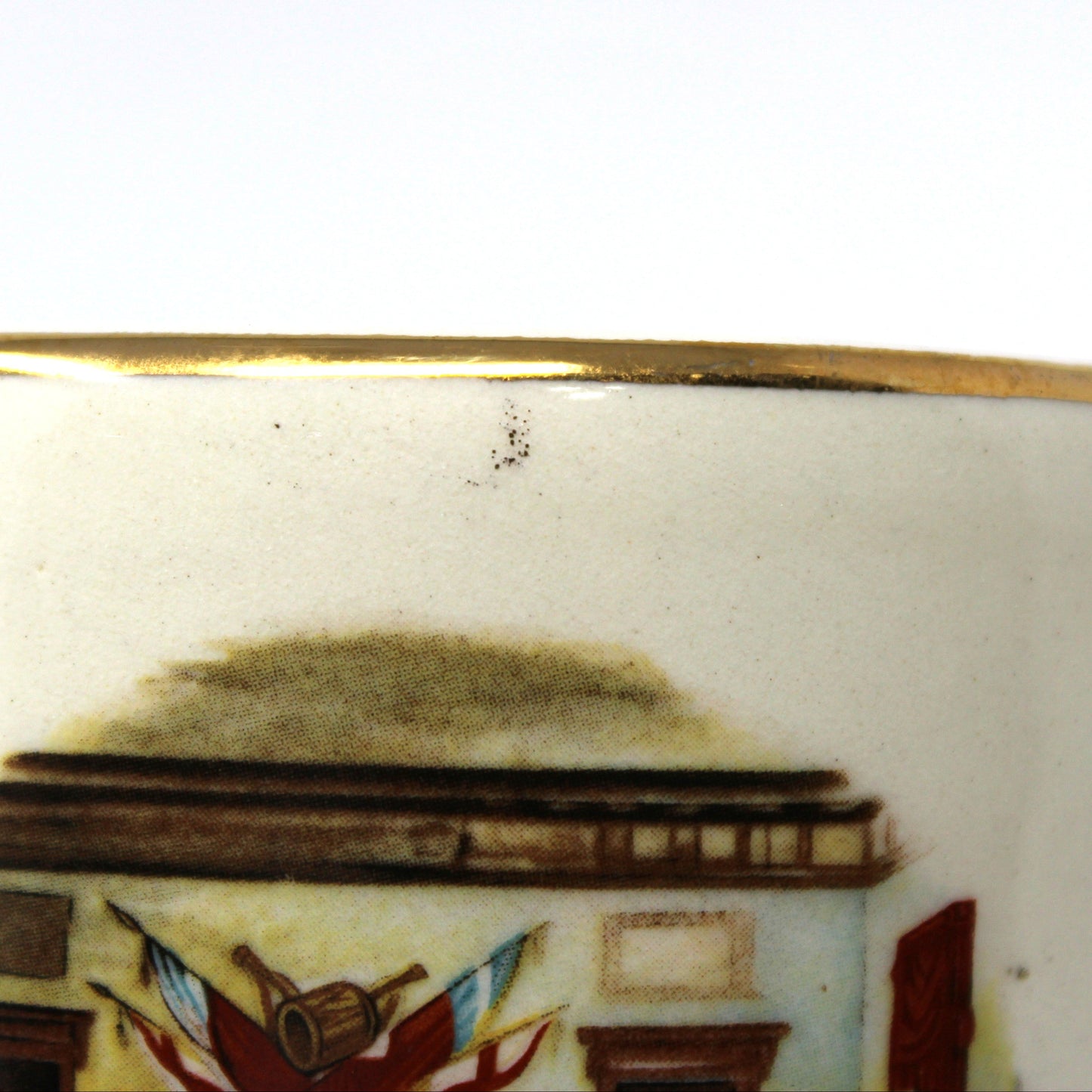 Shaving Mug, Declaration of Independence Signing, Porcelain, Vintage 1970s