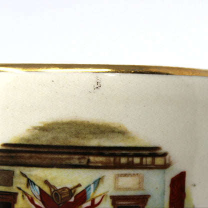 Shaving Mug, Declaration of Independence Signing, Porcelain, Vintage 1970s