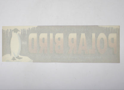Crate Label: Polar Bird Brand, Penguin, Royal Valley Fruit Growers, Reedley California, 1950s
