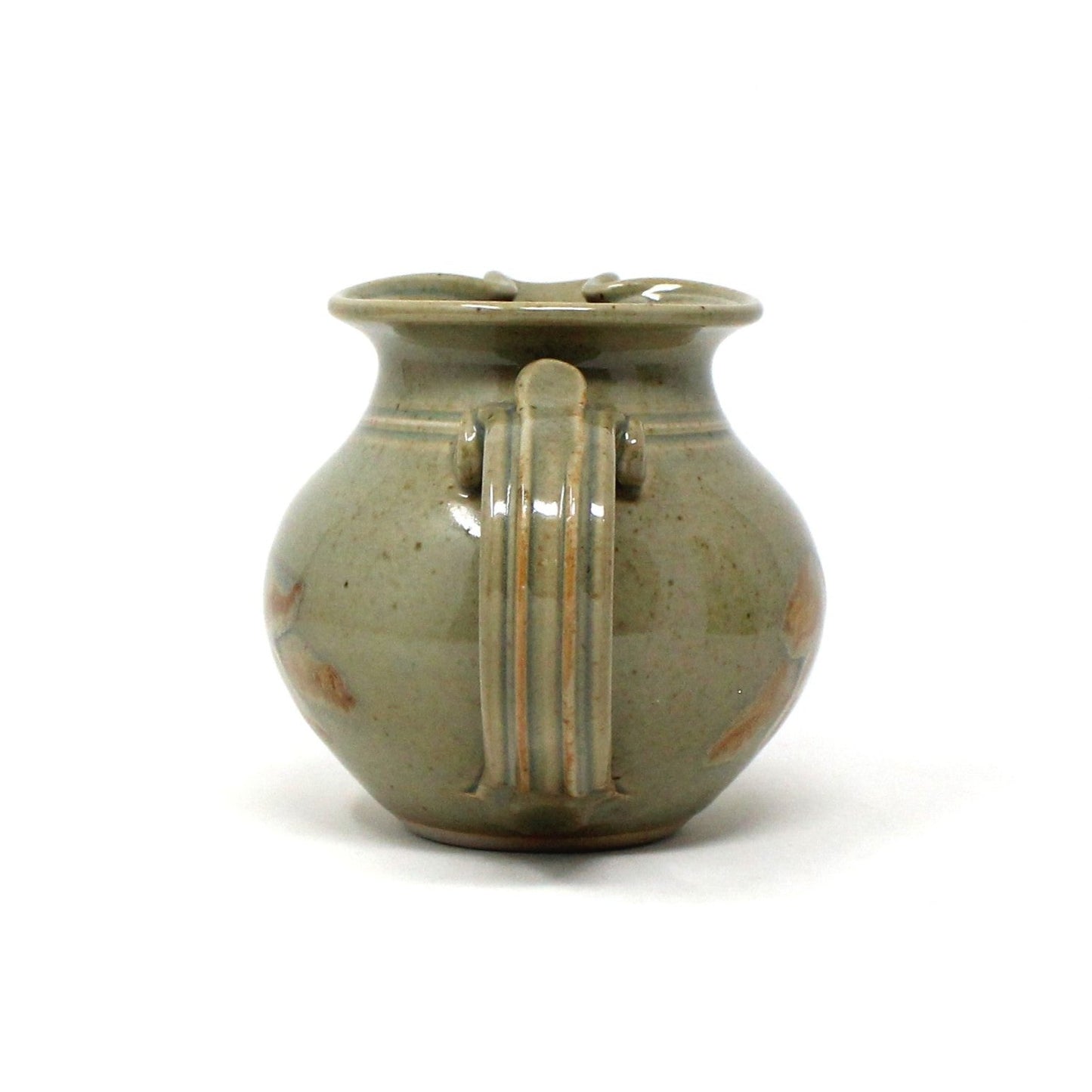Pitcher, Carol McFarlan Studio Ceramic Pottery Pitcher, Thrown Glazed Stoneware, Vintage