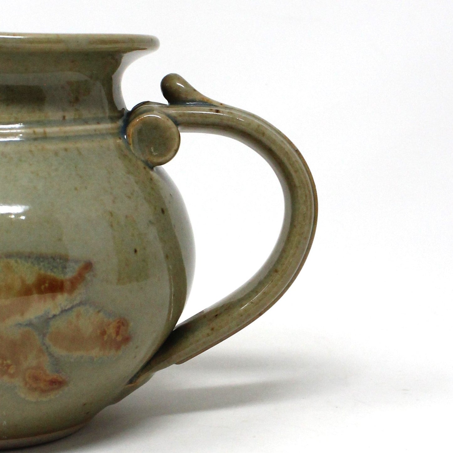 Pitcher, Carol McFarlan Studio Ceramic Pottery Pitcher, Thrown Glazed Stoneware, Vintage