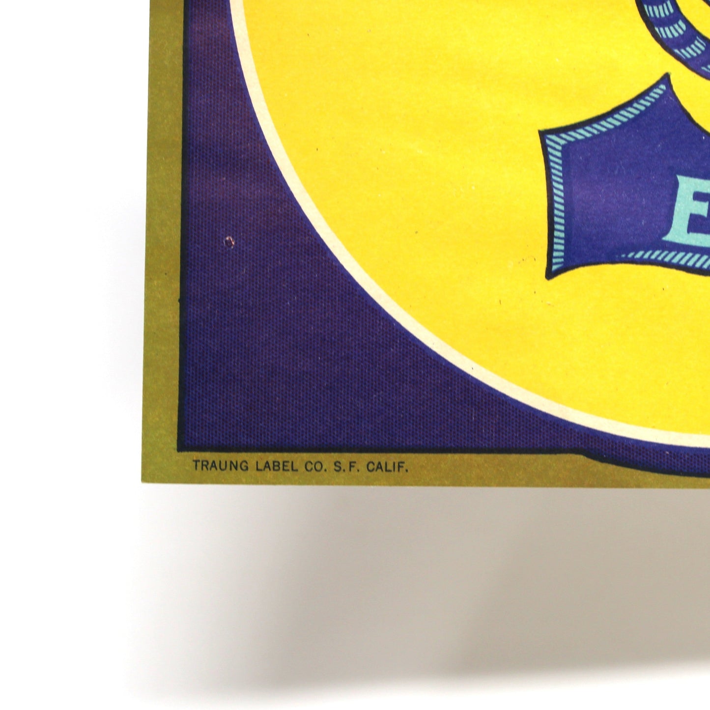 Crate Label: Spitz Brand Emperor Grapes, Pre-1936 Traung Label & Litho, Hahn & Livingston, CA