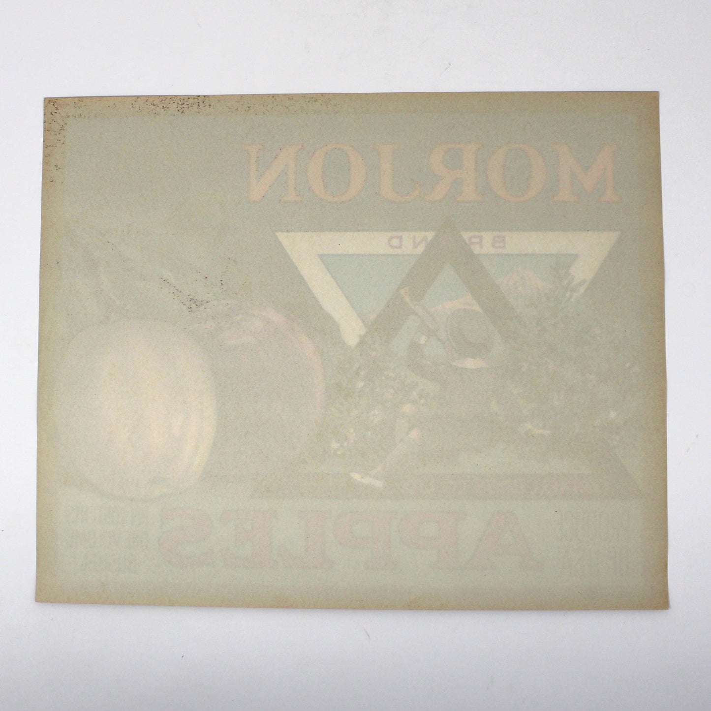Crate Label: Morjon Brand Apples, Little Boy Blue, Connell Bros, San Francisco California, 1940s