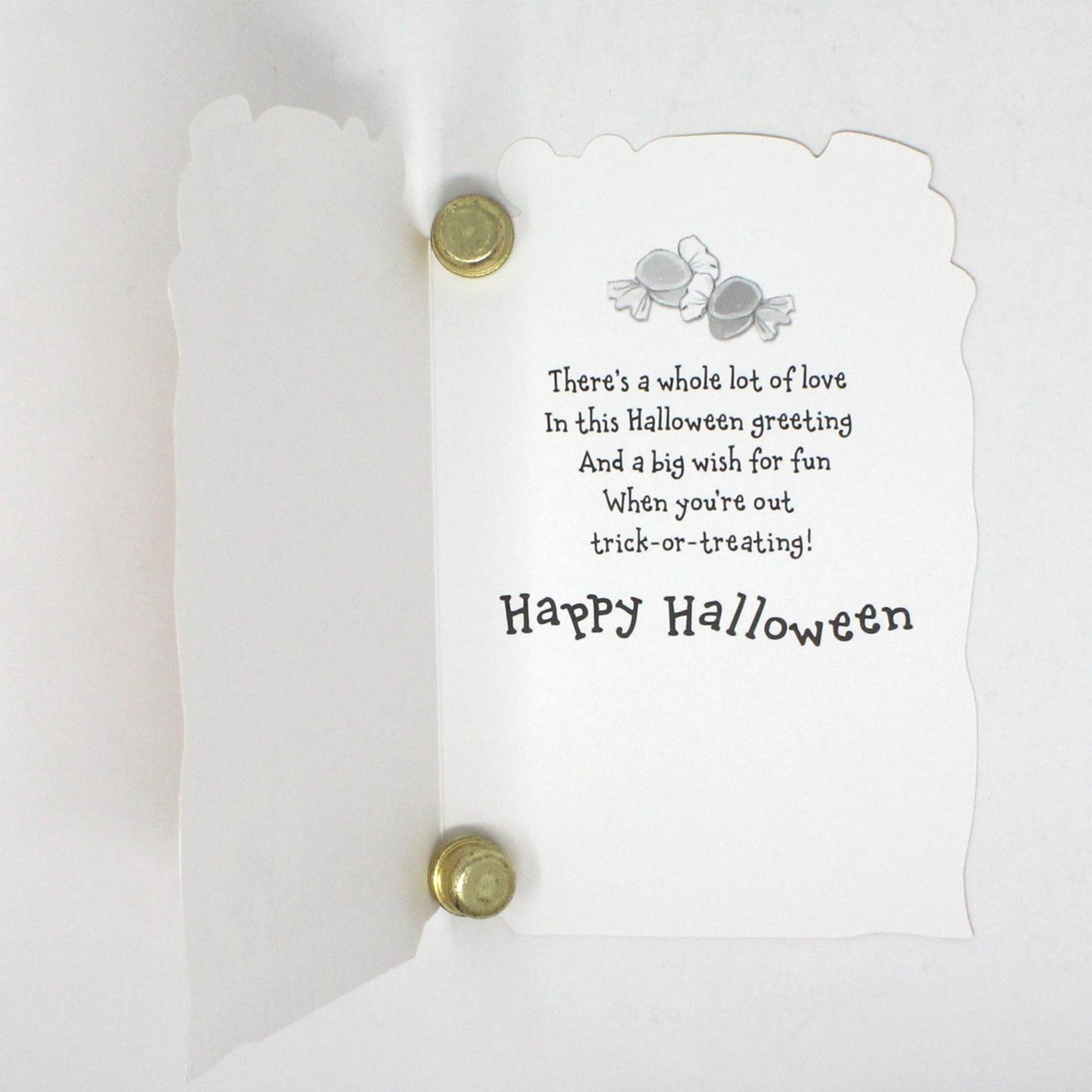 Greeting Card / Halloween Card, Just for You, Mouse in Trick or Treat Bag, Carlton Cards