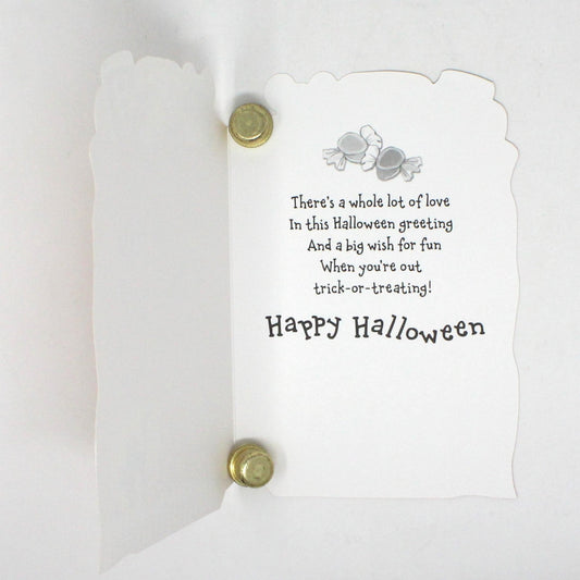 Greeting Card / Halloween Card, Just for You, Mouse in Trick or Treat Bag, Carlton Cards