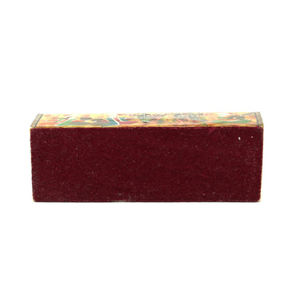 Trinket Box / Chest: Persian Style Miniature, Hand-Painted Faux Bone Keepsake, Vintage 1970s