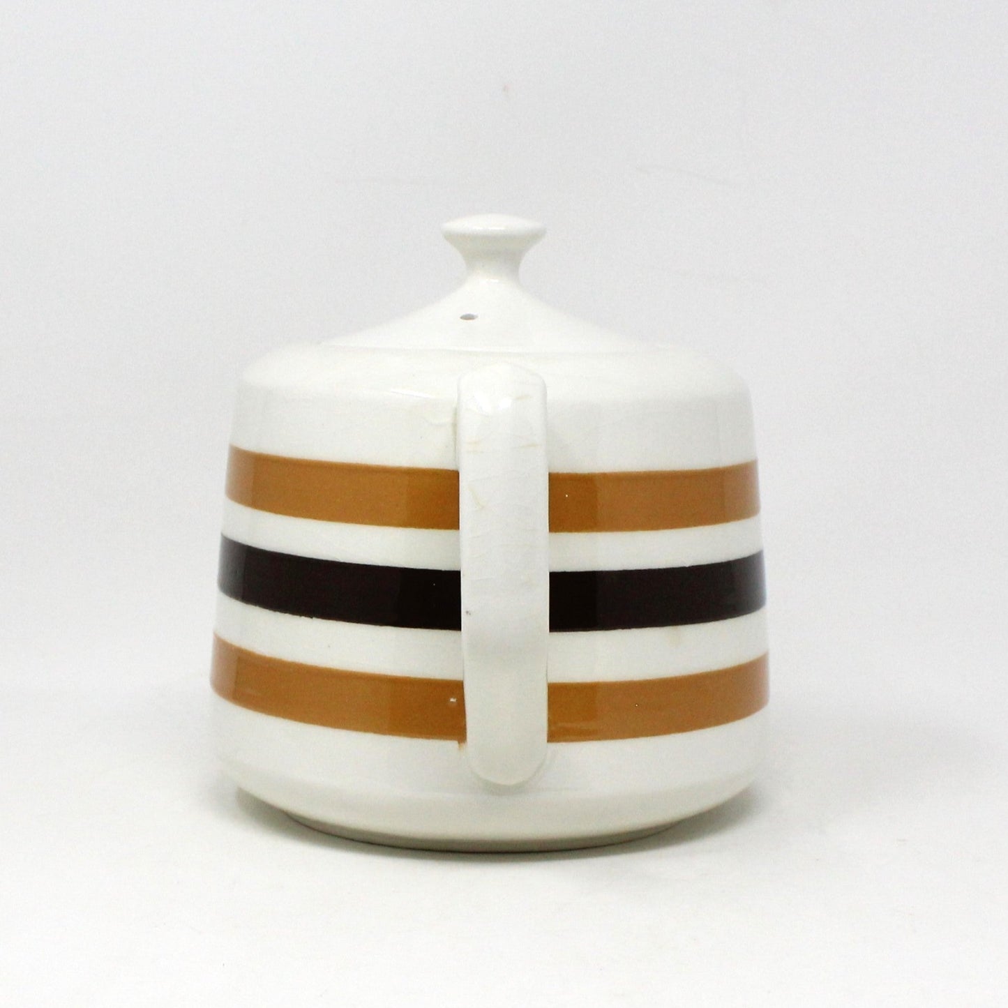 Teapot, Carrigaline, Colleen Striped Teapot, Mid Century Ireland Pottery, Vintage, SOLD