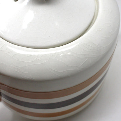 Teapot, Carrigaline, Colleen Striped Teapot, Mid Century Ireland Pottery, Vintage, SOLD