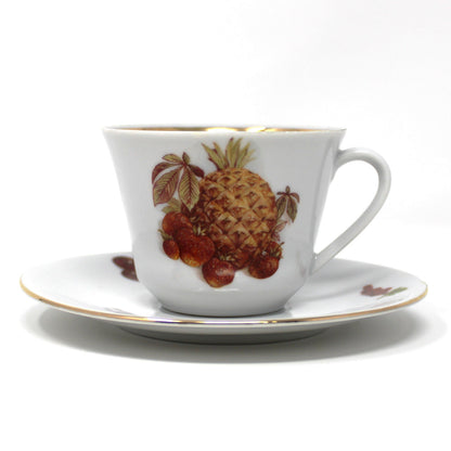 Coffee Service: Seltmann Weiden, Fruit and Nut Pattern (SLT83), Porcelain, Bavaria W. Germany, Vintage