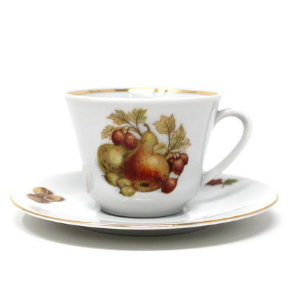 Coffee Service: Seltmann Weiden, Fruit and Nut Pattern (SLT83), Porcelain, Bavaria W. Germany, Vintage