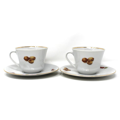 Coffee Service: Seltmann Weiden, Fruit and Nut Pattern (SLT83), Porcelain, Bavaria W. Germany, Vintage