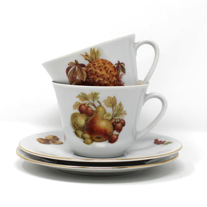 Coffee Service: Seltmann Weiden, Fruit and Nut Pattern (SLT83), Porcelain, Bavaria W. Germany, Vintage
