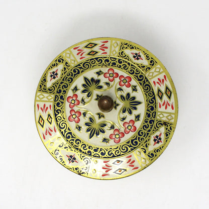 Gift Tin / Cookie Tin, Crown Derby, Imari Style Design, Chinoiserie Vintage, England