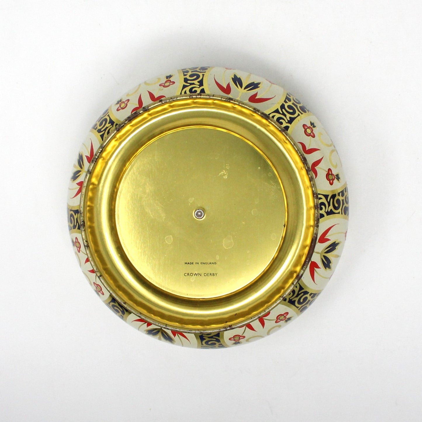 Gift Tin / Cookie Tin, Crown Derby, Imari Style Design, Chinoiserie Vintage, England
